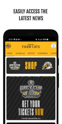 Hamilton Tiger-Cats All Access android App screenshot 2